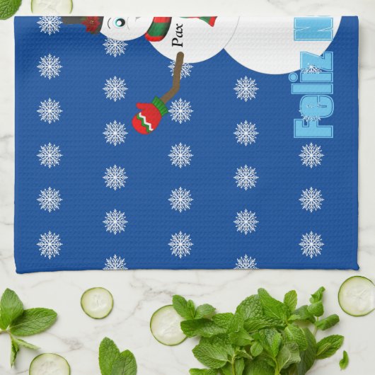 Pax The snowman Theedoek (Gevouwen)