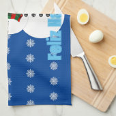 Pax The snowman Theedoek (Quarter Fold)