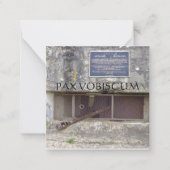 PAX VOBISCUM NOTITIEKAARTJE (Voorkant)