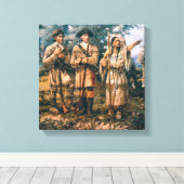 Paxson  Lewis & Clark op drie vorken Canvas Afdruk (Insitu (Houten vloer))