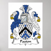 Paxton Family Crest Poster (Voorkant)