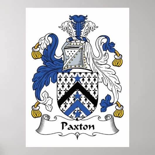 Paxton Family Crest Poster (Voorkant)