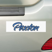 Paxton Name blue Aufkleber Sticker Autoaufkleber (Op auto)