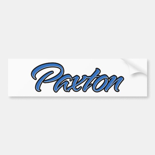 Paxton Name blue Aufkleber Sticker Autoaufkleber (Voorkant)