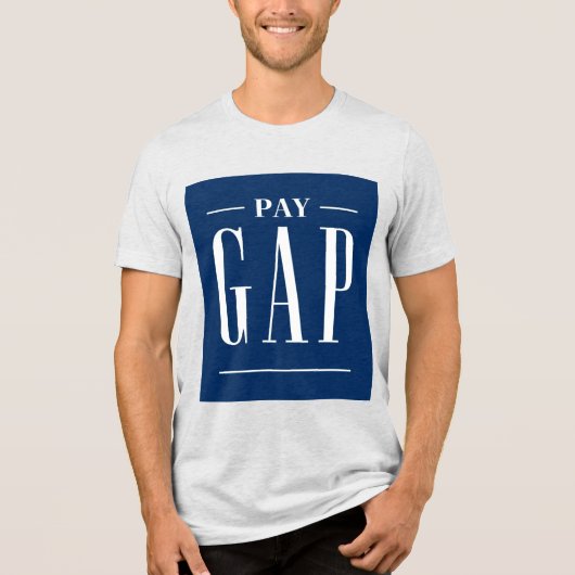PAY GAP Parodie Satire T-shirt (Voorkant)