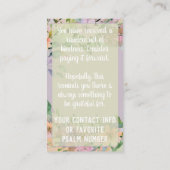 Pay it Forward Random Act Kindness Cute Wildflower Visitekaartje (Achterkant)
