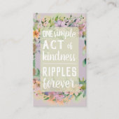 Pay it Forward Random Act Kindness Cute Wildflower Visitekaartje (Voorkant)