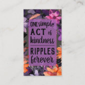 Pay it Forward Random Act Kindness Lily Flowers Visitekaartje (Voorkant)