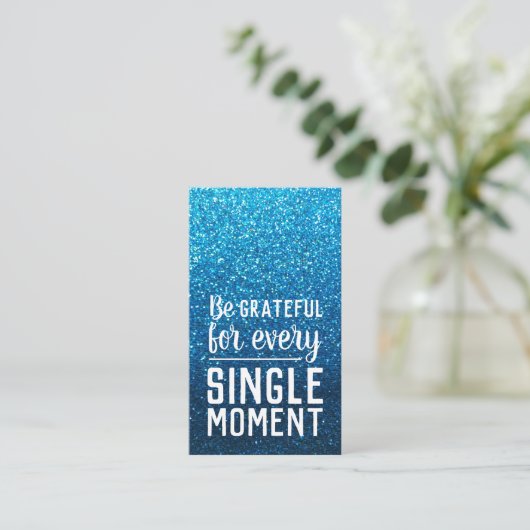 Pay it Forward Random Act of Kindness Aqua Blue Visitekaartje (Staand voorkant)