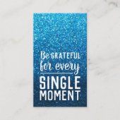 Pay it Forward Random Act of Kindness Aqua Blue Visitekaartje (Voorkant)