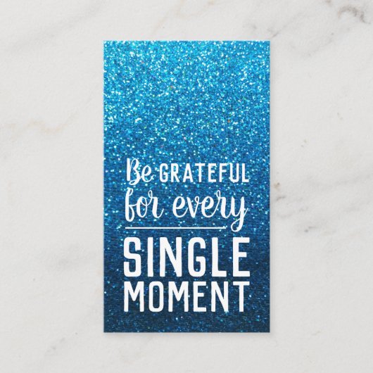 Pay it Forward Random Act of Kindness Aqua Blue Visitekaartje (Voorkant)