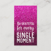 Pay it Forward Random Act of Kindness Hot Pink Visitekaartje (Voorkant)