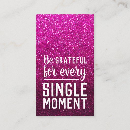 Pay it Forward Random Act of Kindness Hot Pink Visitekaartje (Voorkant)