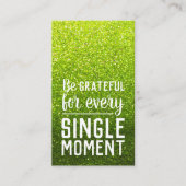 Pay it Forward Random Act of Kindness Lime Green Visitekaartje (Voorkant)