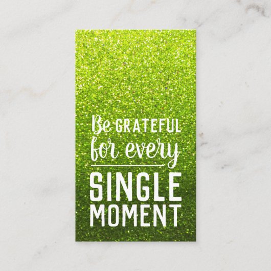 Pay it Forward Random Act of Kindness Lime Green Visitekaartje (Voorkant)