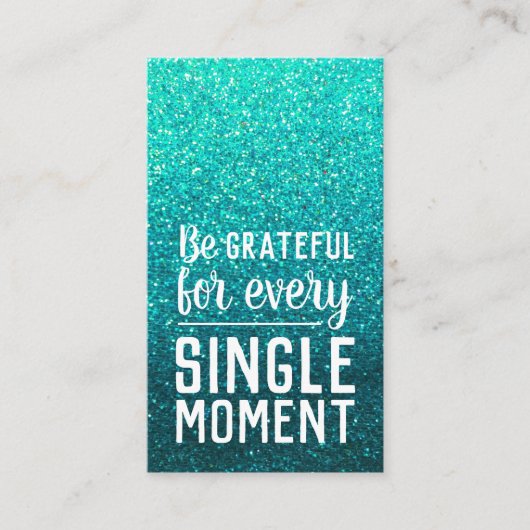 Pay it Forward Random Act of Kindness Turquoise Visitekaartje (Voorkant)