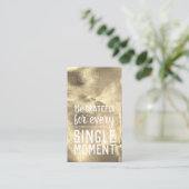 Pay it Forward Random Kindness Act Gratitude Gold Visitekaartje (Staand voorkant)