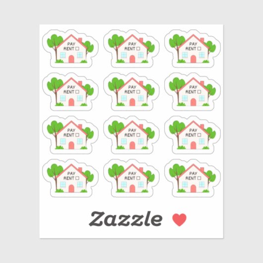 Pay Rent Budget Financial Tracker Bujo Planner Sticker (Vel)