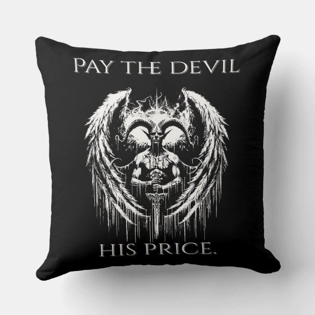 Pay the Devil His Price Kussen (Achterkant)