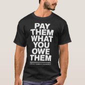 Pay Them What You Owe Them Women Sports Advocate T-shirt (Voorkant)