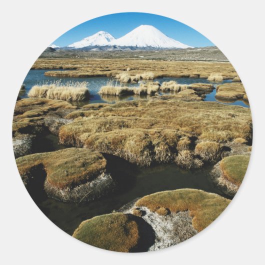 Payachalas-vulkanen Ronde Sticker (Voorkant)