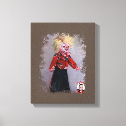 Payaso/Pallaso/Clown Canvas Afdruk (Voorkant)
