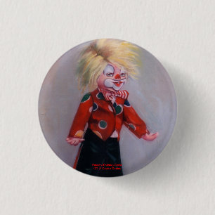 Payaso/Pallaso/Clown Ronde Button 3,2 Cm