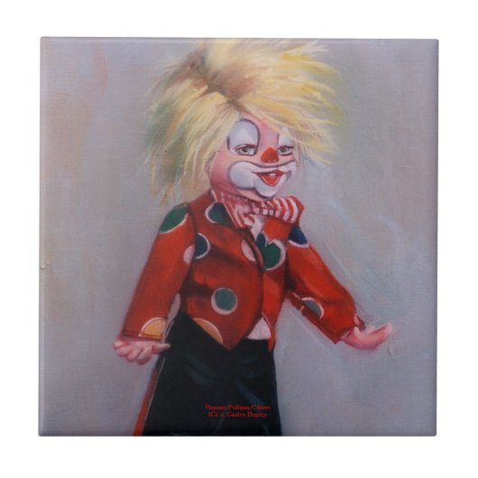 Payaso/Pallaso/Clown Tegeltje (Voorkant)