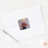 Payaso/Pallaso/Clown Vierkante Sticker (Envelop)