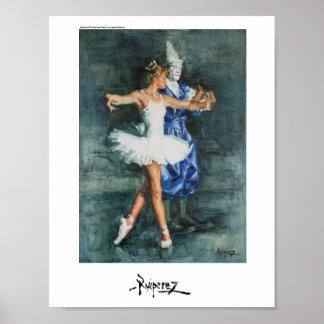 Payaso y Bailarina, by Ruiperez Poster
