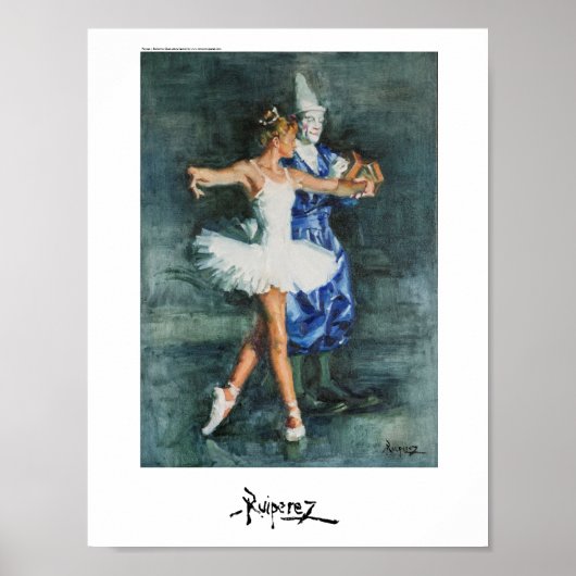 Payaso y Bailarina, by Ruiperez Poster (Voorkant)