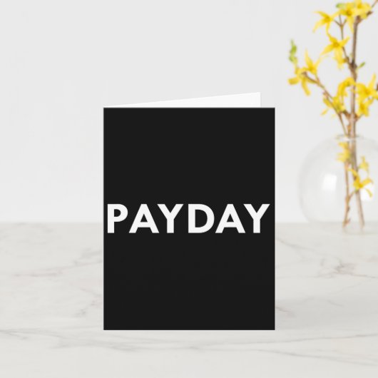 Payday Boxing Mma Grappig Kaart (Gele Bloem)