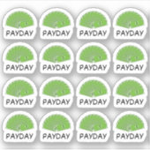 Payday Paycheck Salaris Budget Tracker Bujo Planne Sticker (Voorkant)