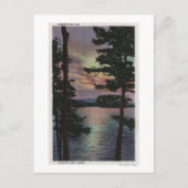 Payette Lake, ID - Evintide op Lake Scene Briefkaart (Voorkant)