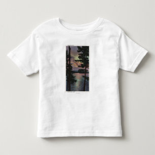 Payette Lake, ID - Evintide op Lake Scene Kinder Shirts