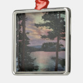 Payette Lake, ID - Evintide op Lake Scene Metalen Ornament (Links)