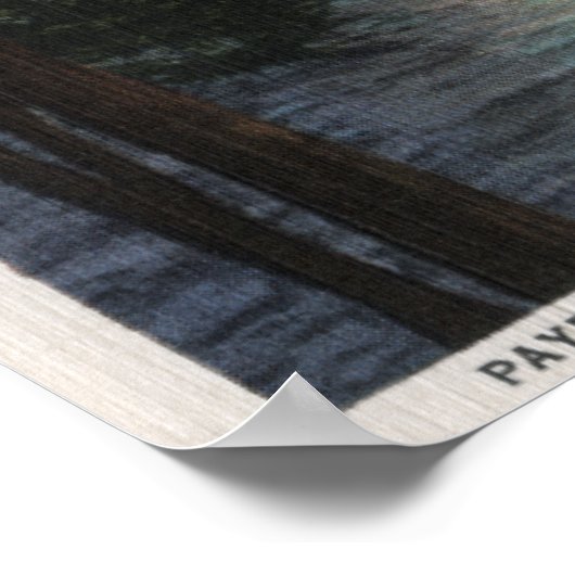 Payette Lake, ID - Evintide op Lake Scene Poster (Hoek)