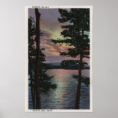 Payette Lake, ID - Evintide op Lake Scene Poster (Voorkant)