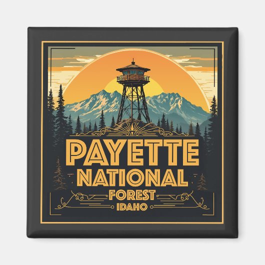 Payette National Forest, Idaho Magneet (Voorkant)