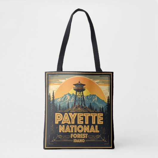 Payette National Forest, Idaho Tote Bag (Voorkant)