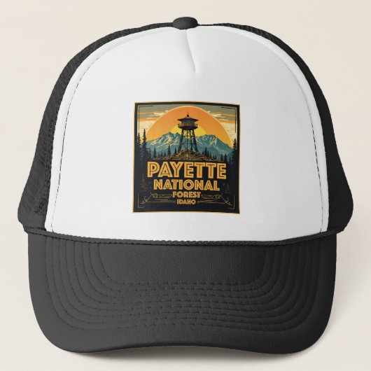 Payette National Forest, Idaho Trucker Pet (Voorkant)