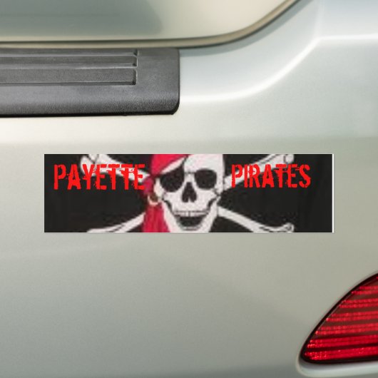 Payette Pirate Bummper Sticker (Op auto)