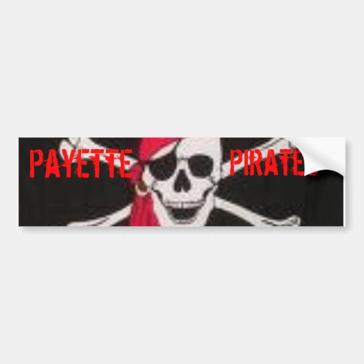 Payette Pirate Bummper Sticker (Voorkant)