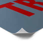 Payne's Grijze Rood die zei dat hij geen gedrukte  Poster (Hoek)