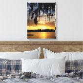 Paynes Prairie Florida Sunset Canvas Afdruk (Insitu (Slaapkamer))