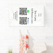 PayPal Cashapp scan om QR te betalen Voeg bedrijfs Spandoek (Insitu)