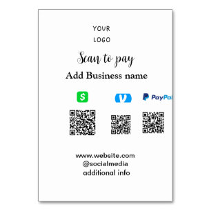 Paypal Cashapp venmo scan om te betalen QR voeg be Kaart