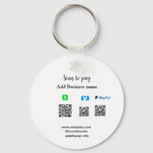 Paypal Cashapp venmo scan om te betalen QR voeg be Sleutelhanger