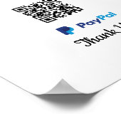 PayPal Mobiele betaling | Te betalen scannen Poster (Hoek)