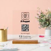 PayPal QR-code | Aangepast Scan-to-Pay Zakelijk Lo Acryl Bord (Huwelijk)